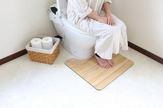 kirisai 桐のはっ水消臭トイレマット 60×55cm