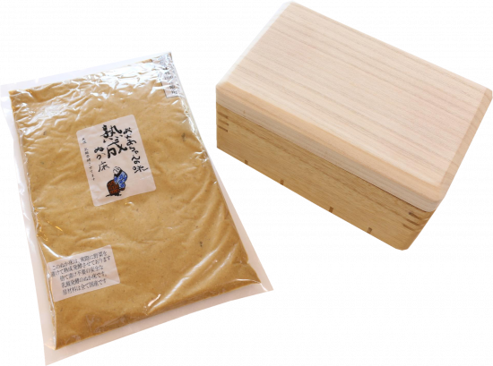 kirisai 桐の冷蔵ぬか漬け鉢&熟成ぬか床セット