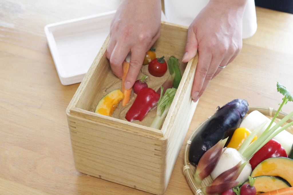 kirisai 桐の冷蔵ぬか漬け鉢 大